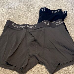 Tommy John Men's Charcoal and navy Boxer Briefs
